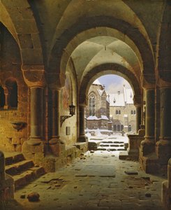 Luostarin portti talvella, 1840