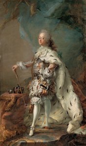 Frederik V sa kanyang Anointing Robes, c. 1750 (langis sa canvas)finn