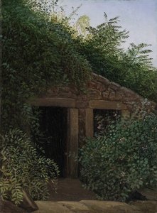 umpeenkasvanut kaivosakseli, n. 1824. tekijältä Carl Gustav Carus