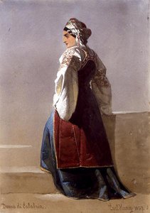 "Donna di Calabria", muotokuva italialaisesta tytöstä tekijältä Carl Haag