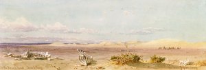 Sand Hills in the Desert, Kairo, Suez, 1859