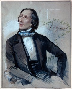 Hans Christian Andersenin (1805-1875) muotokuva tekijältä Carl Hartmann