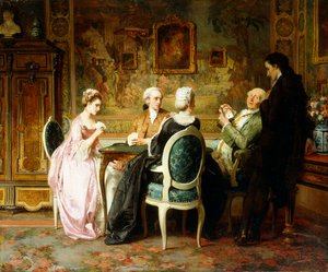 Korttipeli, tekijältä Carl Heinrich Hoff