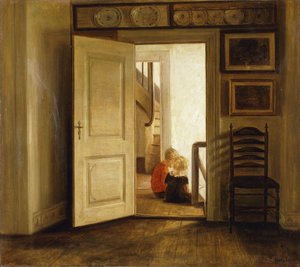 Lapset sisätiloissa tekijältä Carl Holsoe