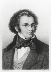 H. Roemerin kaivertama Franz Schubertin (1797-1828) muotokuva