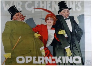 Olemme menossa oopperaelokuvaan, c. 1905 tekijältä Carl Josef Pollak