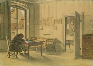 Erwin Speckter Münchenin kodissaan (wc paperilla) tekijältä Carl Julius Milde