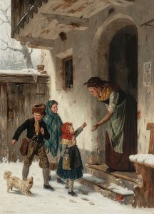 Talvivierailu isoäidin luona