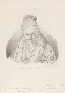 Taidemaalari Joseph Anton Kochin muotokuva 1768-1839, 1836. tekijältä Carl Küchler