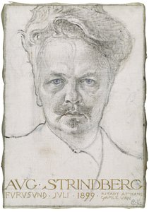 August Strindberg tekijältä Carl Larsson