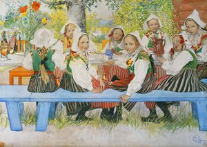 Kerstin syntymäpäivä 1909 tekijältä Carl Larsson