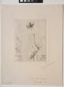 Lisbeth, takaa katsottuna tekijältä Carl Larsson