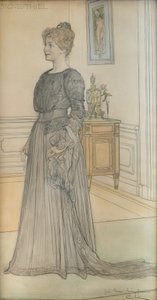Rouva Signe Thielin muotokuva tekijältä Carl Larsson