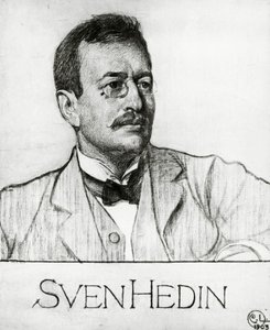 Sven Anders Hedinin muotokuva (Tukholma tekijältä Carl Larsson