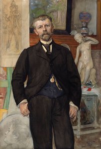Arkkitehti Jac. Ahrenbergin muotokuva tekijältä Carl Larsson