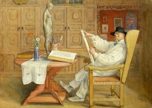 Omakuva (uudessa studiossa) tekijältä Carl Larsson
