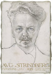 Kirjailija August Strindberg tekijältä Carl Larsson