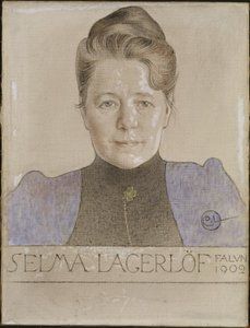 Kirjailija Selma Lagerlöf tekijältä Carl Larsson