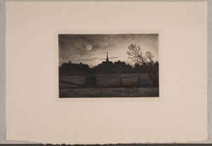 Hornbækin kirkko, kesäilta tekijältä Carl Locher