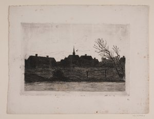Hornbækin kirkko, kesäilta tekijältä Carl Locher