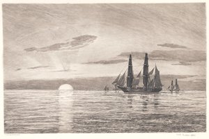 Auringonlasku tekijältä Carl Locher