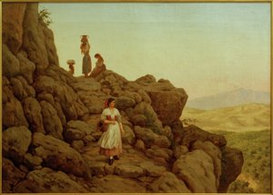 C.L.Jessen, Felsenlandschaft bei Rocca di Papa