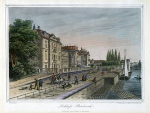 Biebrichin palatsi, Wiesbaden, Saksa, n. 1820