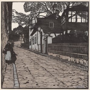 Therese Kronesin talo. 1902 tekijältä Carl Moll