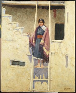 Hopi Maiden, Walpin kylä (öljy kankaalle)
