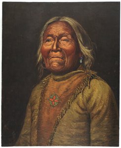 Nar-Ah-Kee Gie Etsu, Old Apache Scout (öljy kankaalle)