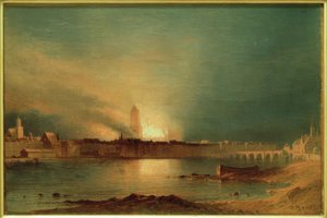 Frankfurt a. M., Katedraali Brandin mukaan 1867 / Gem. Carl Morgenstern tekijältä Carl Morgenstern