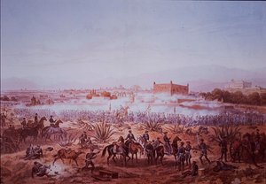 Meksikon ja Amerikan sota (1846-48), Molino del Reyn taistelu, Yhdysvaltain joukot hyökkäämässä