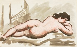 Makuuasennossa oleva naisen alaston tekijältä Carl Newman