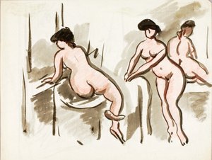 Kolme naisen alastonkuvaa tekijältä Carl Newman