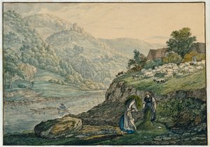 Stolzeneck am Neckar (arkki 19 Neckar-alueen luonnoskirjasta)