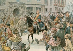 Fredrik Suuri (1712-1786) valloittaa Wroclawin kaupungin vuonna 1741.