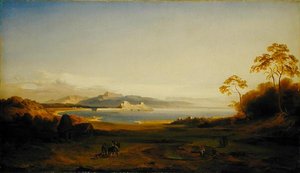 Lahti ja satama Korfulla, noin 1842