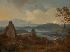 Jokimaisema kirkon raunioilla