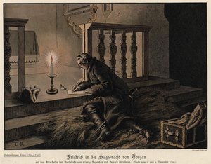 Preussin Fredrik Suuri Torgaun taistelun voiton yönä