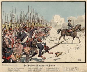 Preussin jalkaväki Leuthenin taistelussa