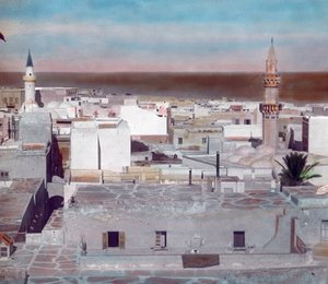 Pohjois-Marokko, kaupunkikuva Fezistä, kuvan päivämäärä: noin 1910. Carl Simonin arkisto tekijältä Carl Simon