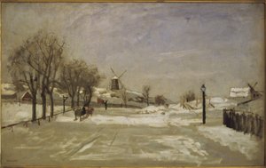 Talvi. Näkymä Eriksbergistä, Tukholmasta, noin 1880 tekijältä Carl Skånberg