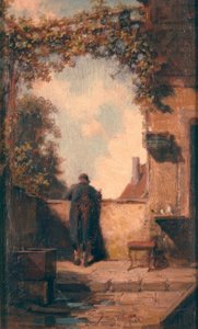 Vanha mies terassilla tekijältä Carl Spitzweg