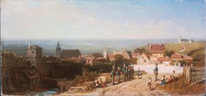 Vanha kaupunki tekijältä Carl Spitzweg