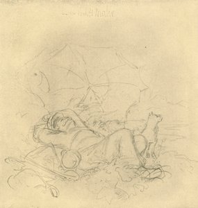 Maisemamaalari I, 1800-luvun puoliväli, loppu, n. 1924. tekijältä Carl Spitzweg