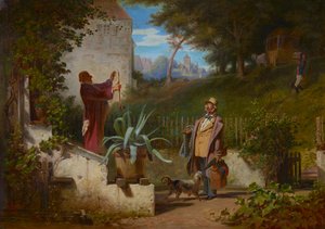 Nuoruuden ystävät tekijältä Carl Spitzweg