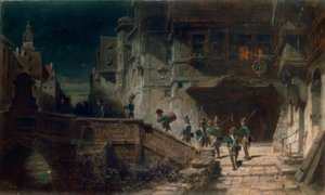 Die Scharwache tekijältä Carl Spitzweg