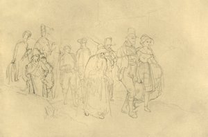Tuodut mustalaiset, 1800-luvun puoliväli, loppu, n. 1924. tekijältä Carl Spitzweg