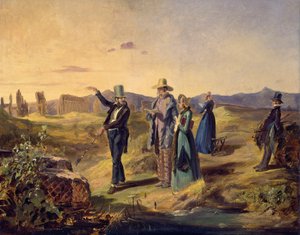Englantilaisia Campagnassa tekijältä Carl Spitzweg