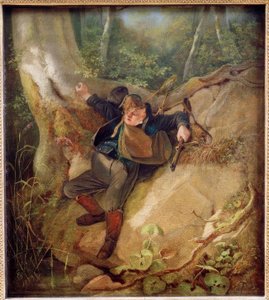 Metsästysonnettomuus tekijältä Carl Spitzweg